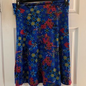 LuLaRoe 2XL flowered Midi Skirt